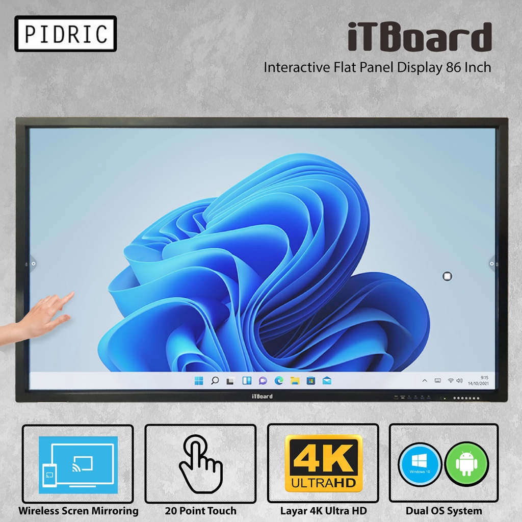 Jual Interactive Flat Panel Display iTBoard 86 Inch Smart Screen ...