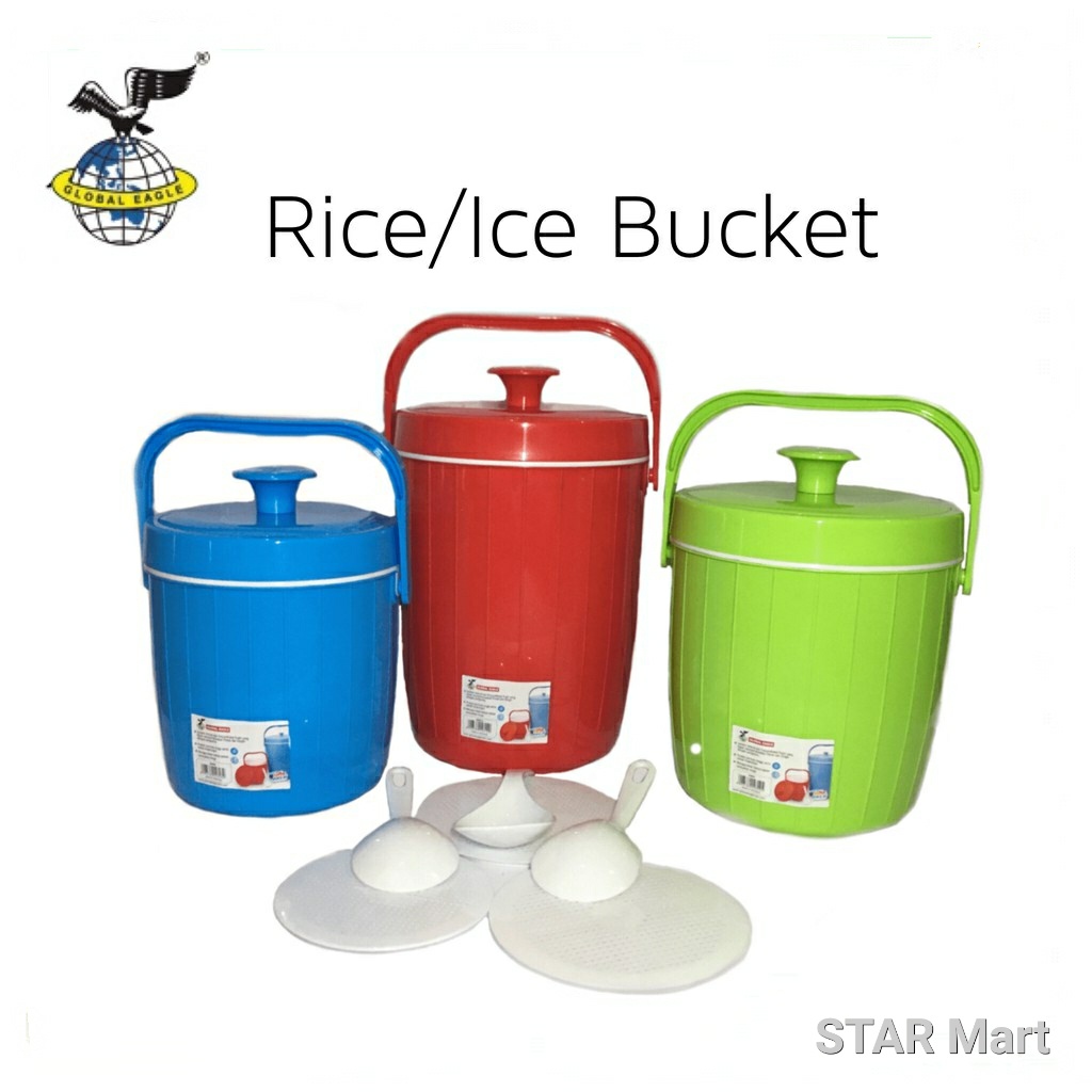 Jual GLOBAL EAGLE Termos Nasi 4 6 8 10 Termos Es Rice Bucket | Shopee ...