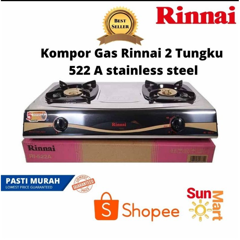 Jual kompor gas rinnai ri 522a jakarta selatan Harga Terbaik u0026 Termurah  Oktober 2023 | Shopee Indonesia