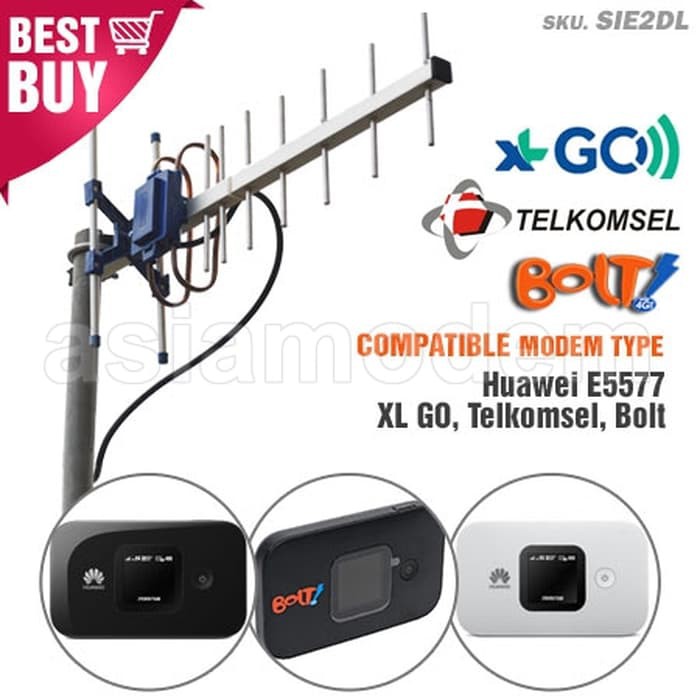 Jual ANTENA MODEM YAGI GRID Huawei E5577, 5372s, E3372, E3376 Bolt SLIM ...