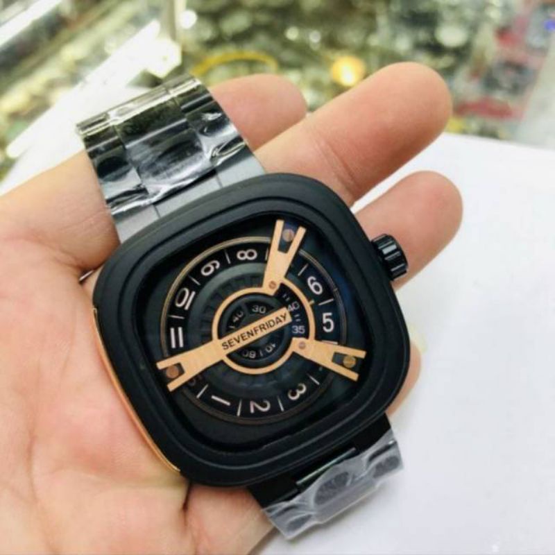 Jual JAM TANGAN PRIA RANTAI SEVEN FRIDAY SUPER PREMIUM MODEL