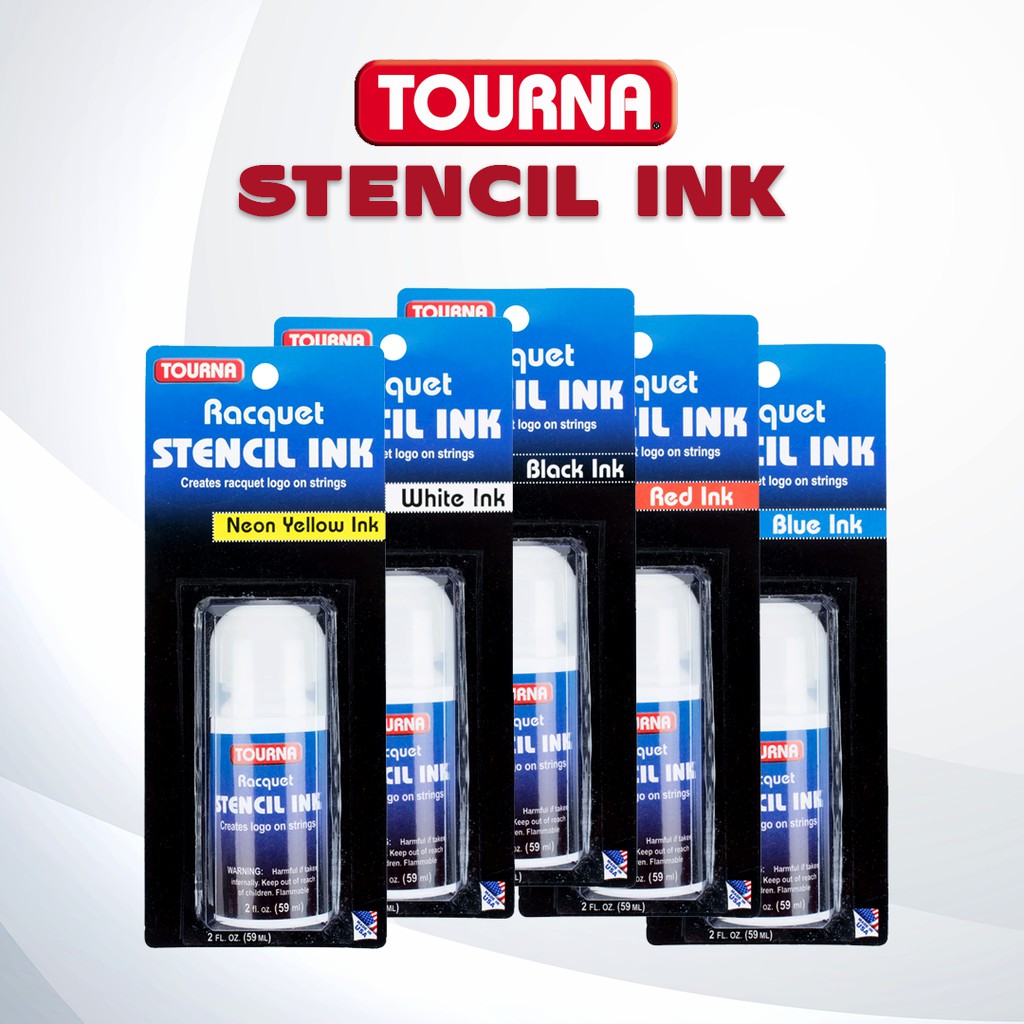 Jual Tourna Stencil Ink Racket / Tinta Cat Pewarna Logo Senar Raket ...