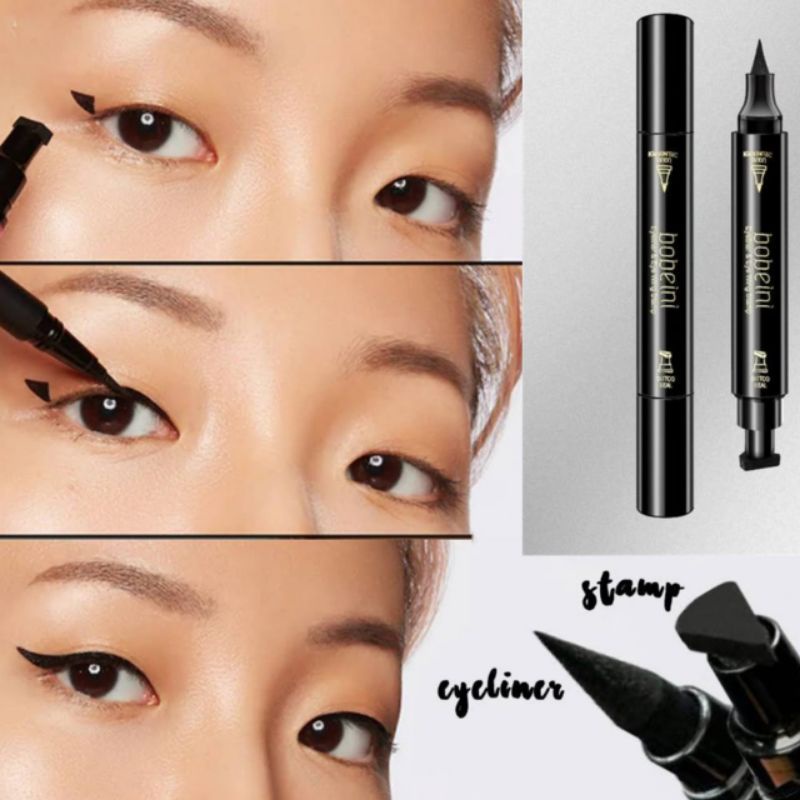 Jual EYELINER STAMP 2IN1 WATERPROFF LIQUID EYELINER BOBEINI Shopee