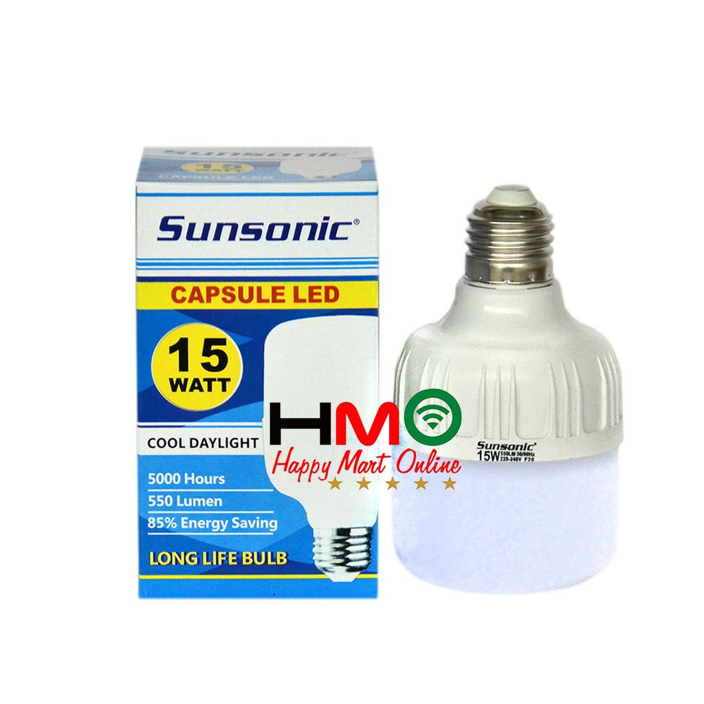 Jual Sunsonic Lampu Led Kapsul Tabung 15 Watt Sunconic Capsule Led 15watt Shopee Indonesia 6387