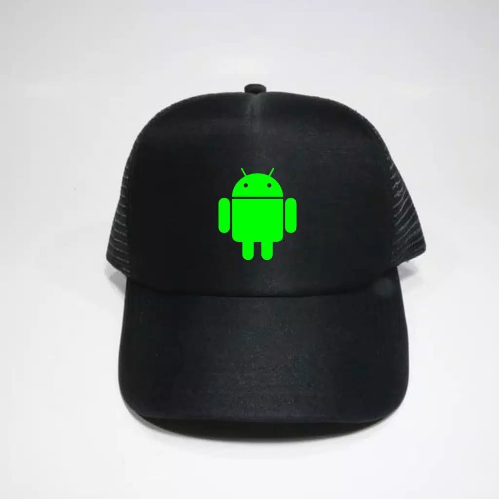 Jual topi jaring android / topi casual keren / trucker hat | Shopee ...