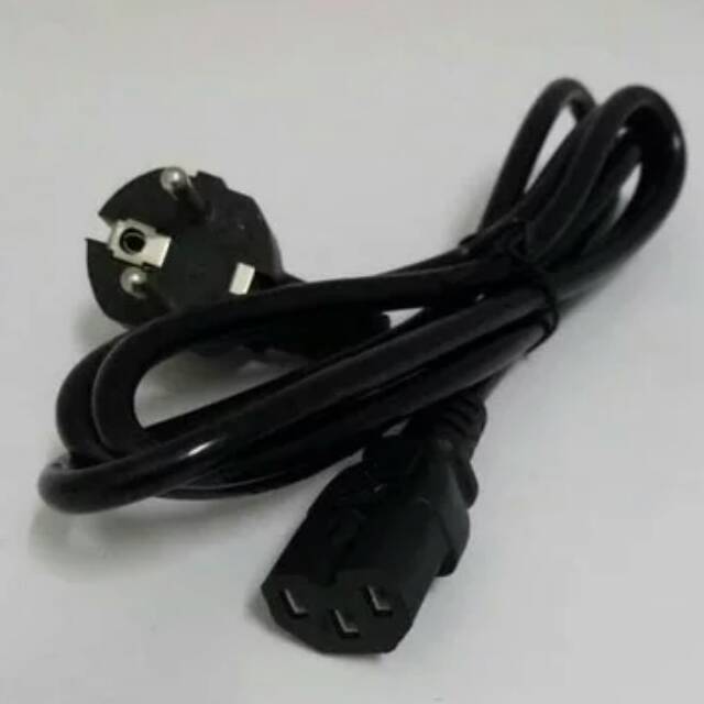 Jual KABEL AC 3 PIN UNTUK POWER AMPY , KOMPUTER , DLL | Shopee Indonesia