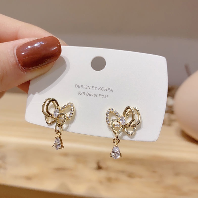 Jual Cod Sepasang Anting Tusuk Earrings Panjang Anting Rumbai