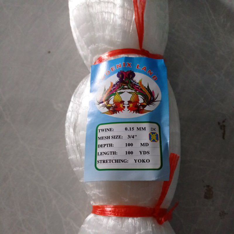 Jual Jaring ikan 0.15 3/4 inchi 100md/100yds Jaring jala jaring pukat ...