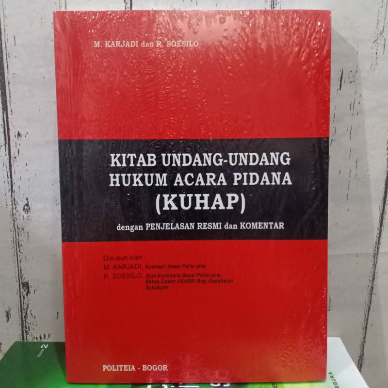 Jual BUKU KITAB UNDANG-UNDANG HUKUM ACARA PIDANA KUHAP Dengan ...