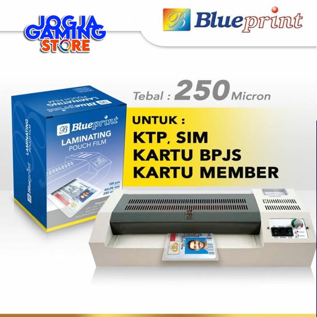 Jual Plastik Laminating Film Laminating Pouch Blueprint 250 Micron Id