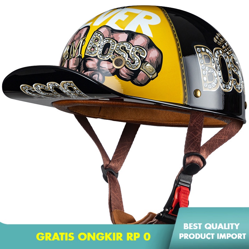 Jual Helm Retro Gxt Motor Helm Sepeda Motor Harley Ringan Impor