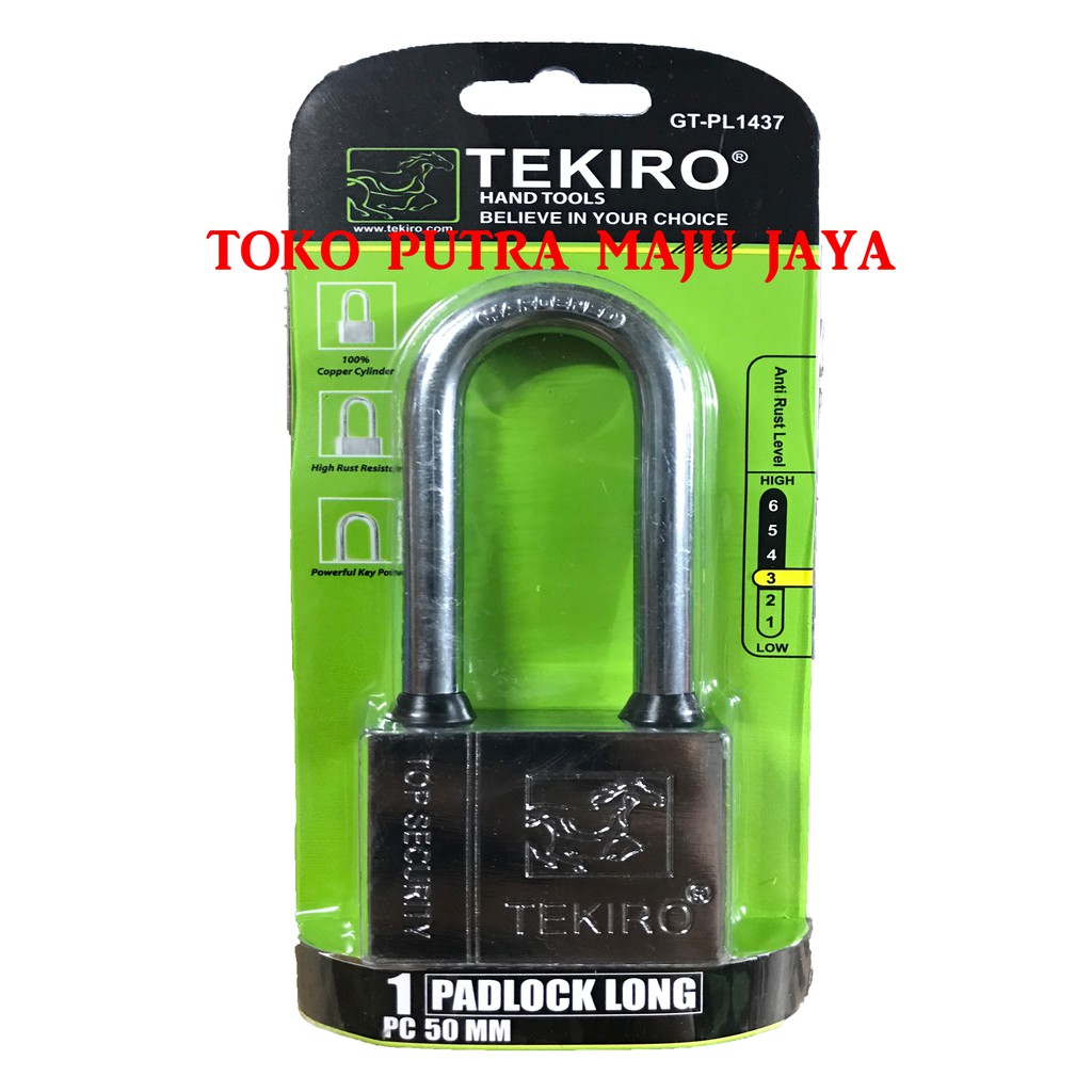 Jual Tekiro Gembok Panjang 50 Mm Gembok Leher Panjang 50 Mm Tekiro