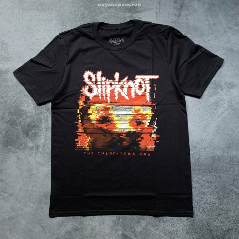 Slipknot T-Shirt Ufficiale Chapeltown Rag Glitch Band Logo - Maglia Unisex In Cotone, Taglia Large, Nero - 3