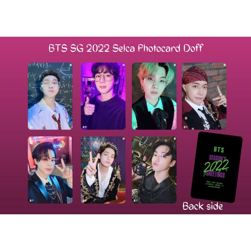 Jual BTS Season Greetings 2022 Selca Photocard/Pc (Unofficial) | Shopee ...