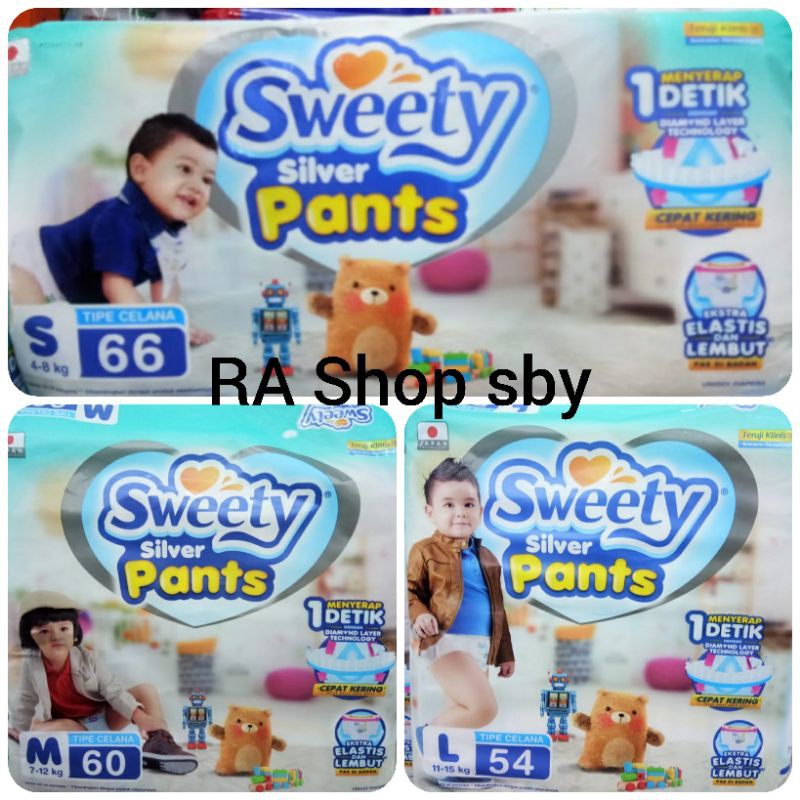 Jual Sweety Silver Cloufd Soft Pants S66 M60 L54 Xl42 Xxl32 Shopee