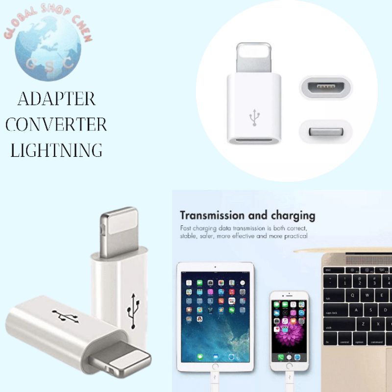 Jual Gsc Sambungan Adaptor Converter Connector Micro Usb To Lightning Shopee Indonesia