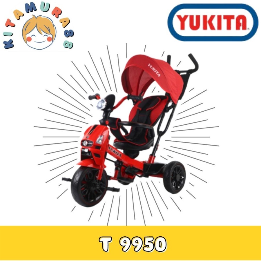 Jual Sepeda roda tiga stroller Pacific 9952 musik+rebahan /Yukita 9950 ...