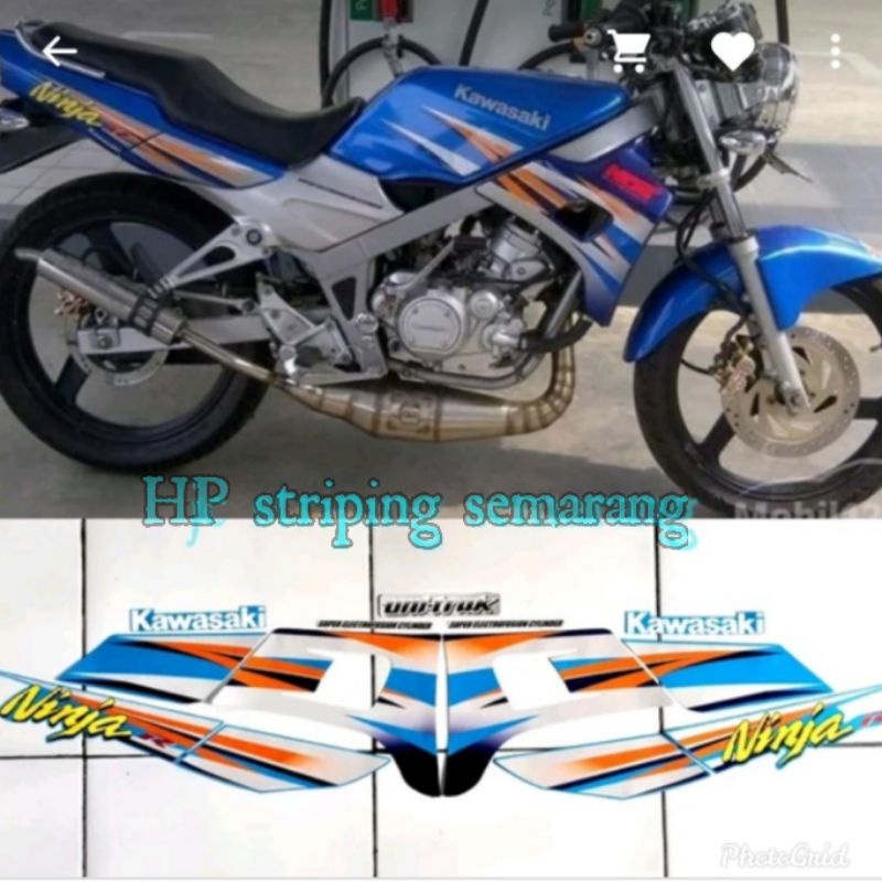 Jual Striping Ninja R kis th 2004 Biru | Shopee Indonesia