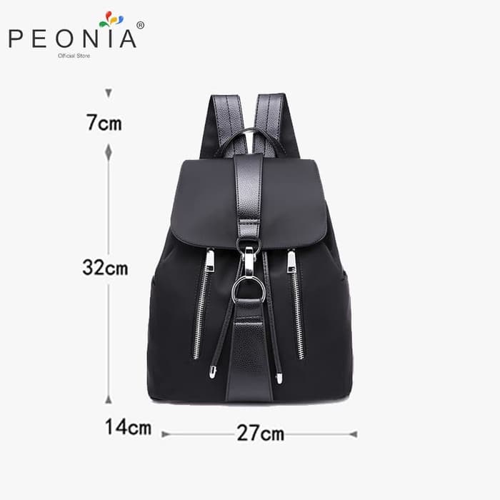 Jual Peonia Korea Seira Bag Tas Ransel Wanita - Black - Hitam di Seller RBM  STORE - Pondok Rangon, Kota Jakarta Timur