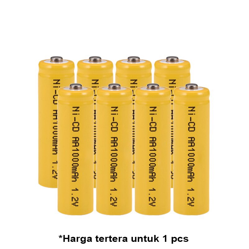 Jual MKL - R536 BATERAI CAS AA 1000mAh AA 600mAh BATTERY RECHARGEABLE ...
