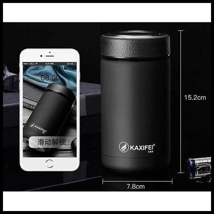 Jual HS TERMOS AIR PANAS HITAM MINI BOTOL MINUM THERMOS STAINLESS STEEL ...