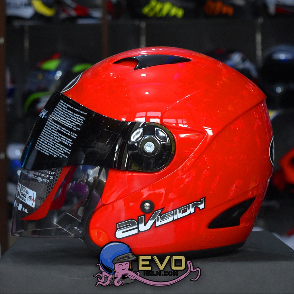 Jual HELM KYT 2 VISION SOLID BLACK DOFF HELM KYT 2 VISION SOLID WARNA LENGKAP Shopee Indonesia