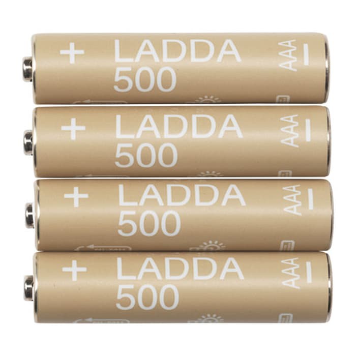 Jual IKEA LADDA RECHARGEABLE BATTERY AAA ( 500 mAh ) Shopee Indonesia