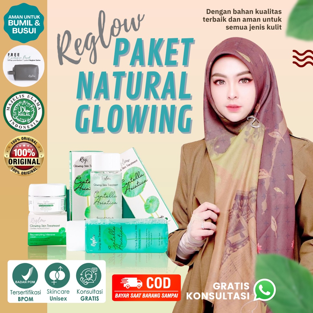 Jual PAKET MURAH !! Skincare Anti Acne Alami Reglow Original