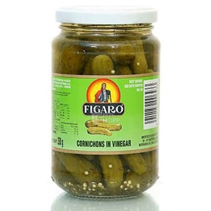 Jual FIGARO CORNICHONS IN VINEGAR BRINE PICKLE GHERKIN MINI CUCUMBER