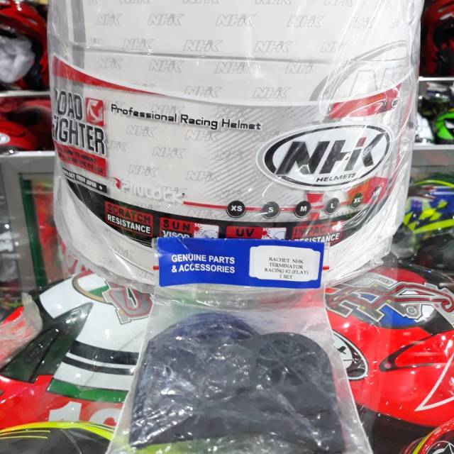 Jual Visor Flat Nhk Terminator Racing Rachet Clear Shopee Indonesia