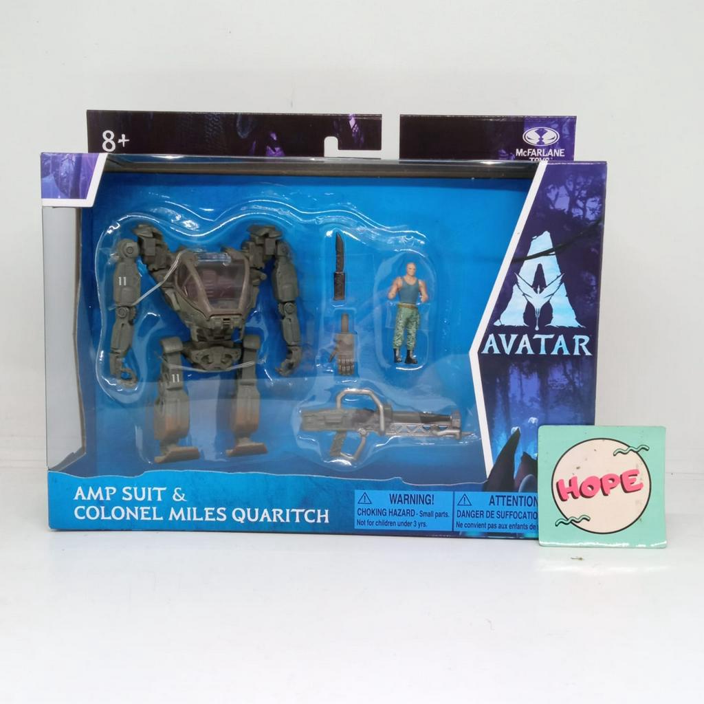 Jual Action Figure Mcfarlane Avatar AMP Suit & Colonel Miles Quaritch ...