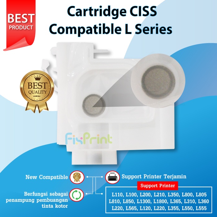 Jual Cartridge Ciss Printer Epson L110 L120 L121 L210 L220 L300 L310 L350 L355 L360 L365 L380