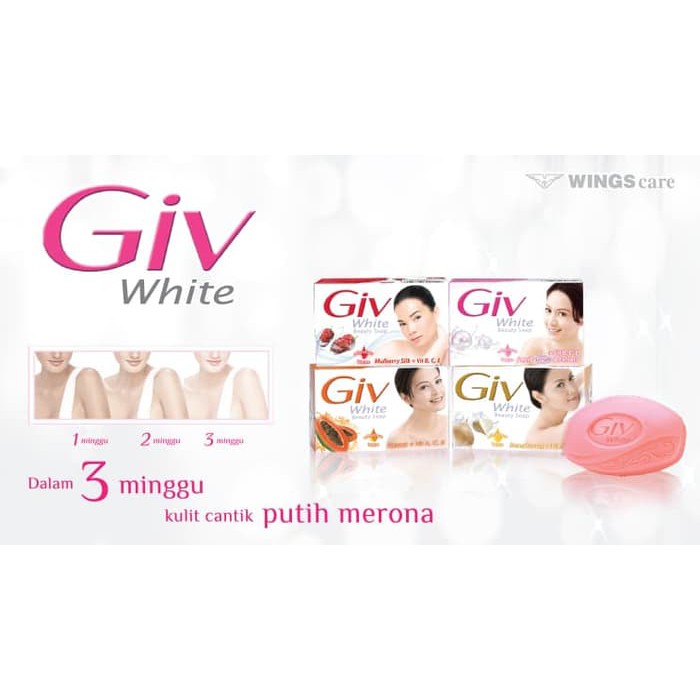 Jual Sabun GIV White Skin Care Soap GIV Hijab Perfume Beauty Soap 76g