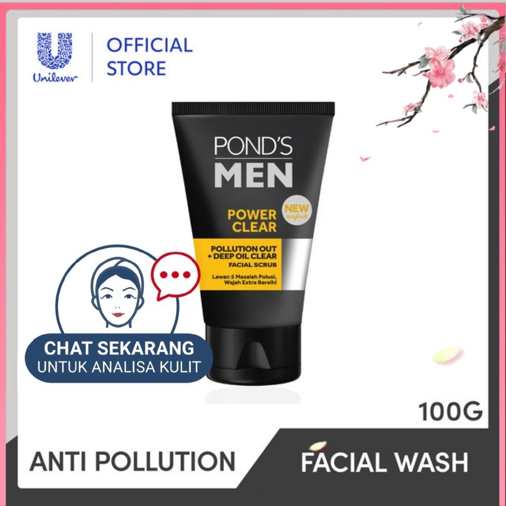 Jual Ponds Men Pollution Out Face Wash 100g Anti Bakteri Shopee Indonesia