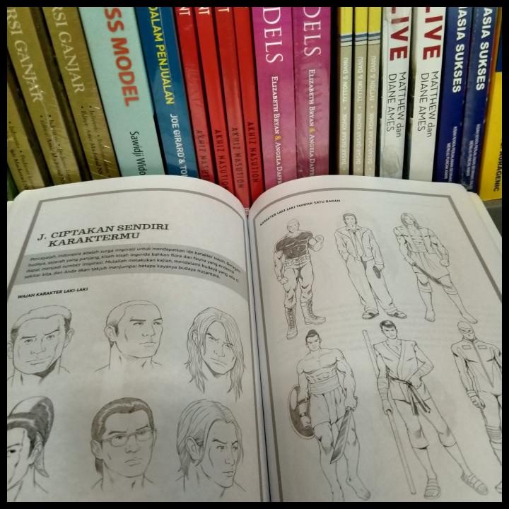 Jual Buku Panduan Tutorial Latih Gambar Dasar Dasar Komik Cara