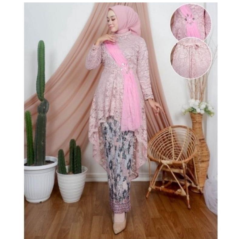 Jual setelan kebaya Lesti kejora / baju kebaya lamaran / kebaya wisuda