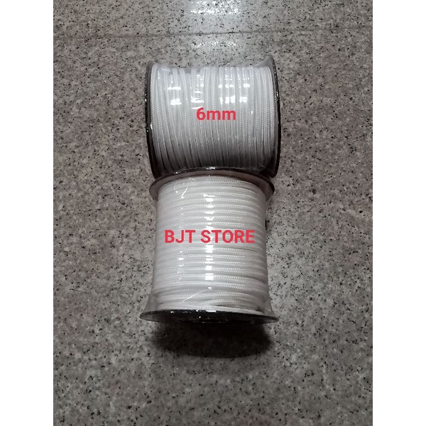 Jual Rope Starter Tali Engkol Mm Mm Mm Mm Warna Putih Shopee Indonesia