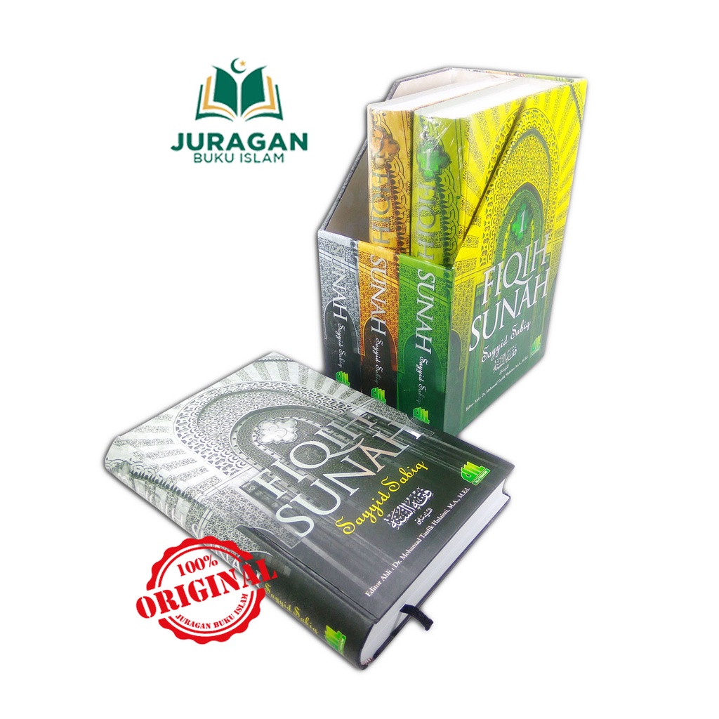 Jual Original Buku Fiqih Sunnah Sayyid Sabiq Lengkap 3 Jilid Plus Box