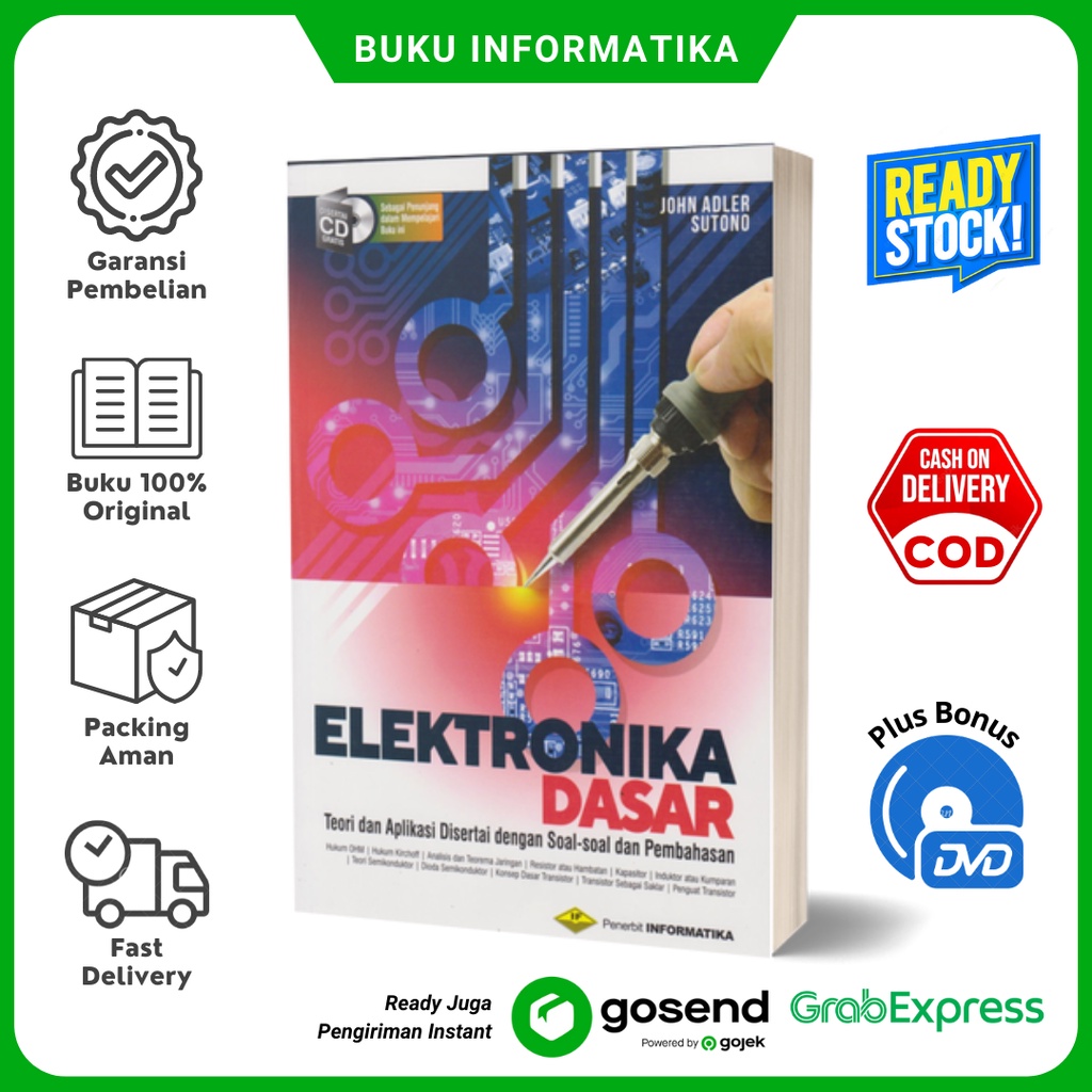 Jual Buku Elektronika Dasar (Teori & Aplikasi Disertai Dengan Soal-Soal ...