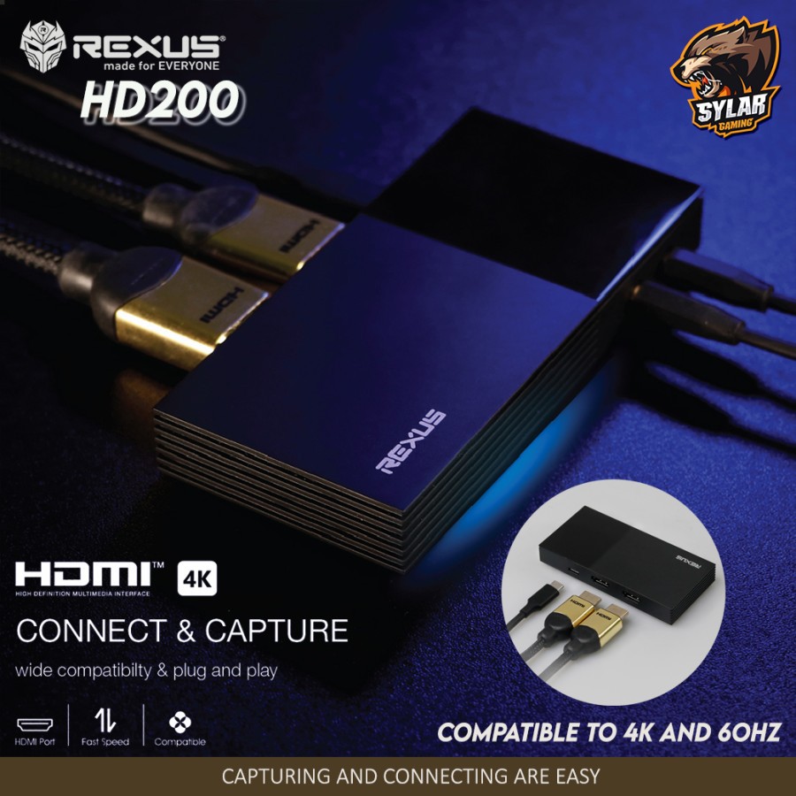REXUS HD100 HDMI 4K GAME CAPTURE - Blossom Toko Komputer - Malang