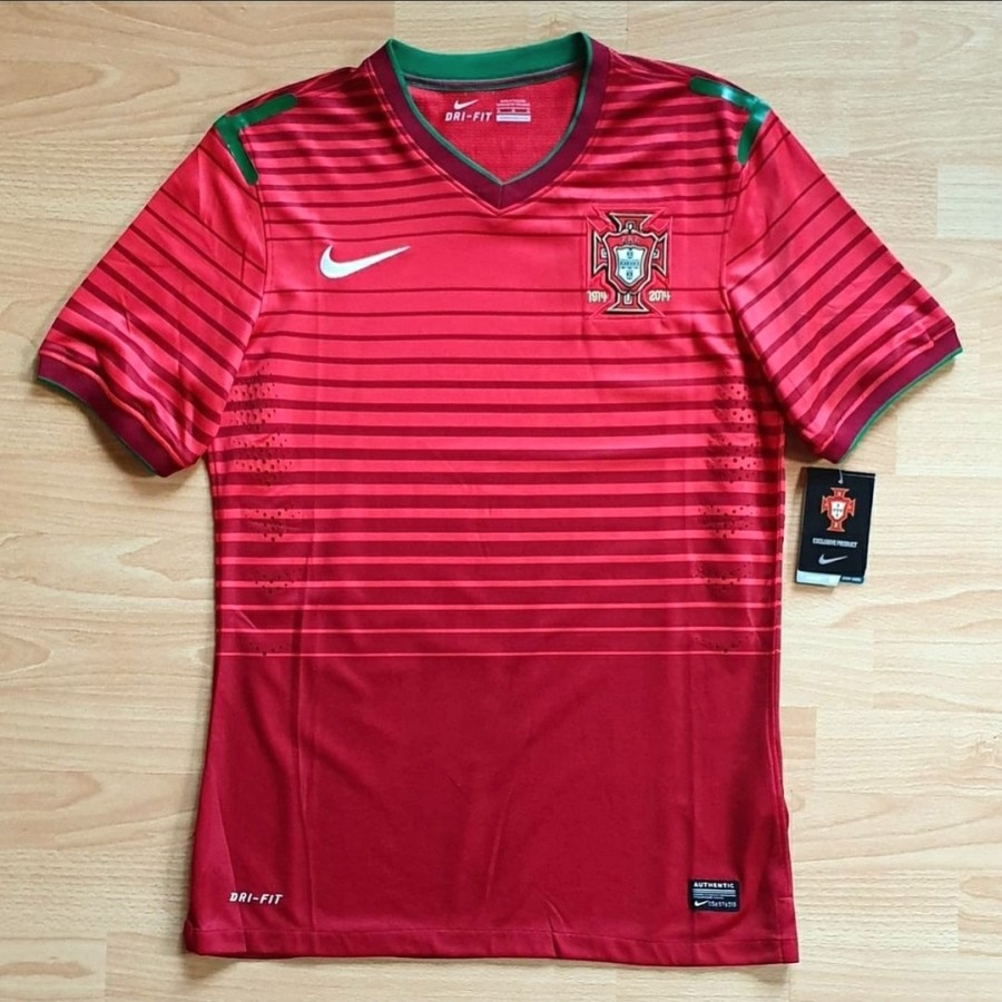 Authentic PORTUGAL MENS JERSEY 2014 SOCCER WORLD CUP NIKE DRI FIT SIZE store M