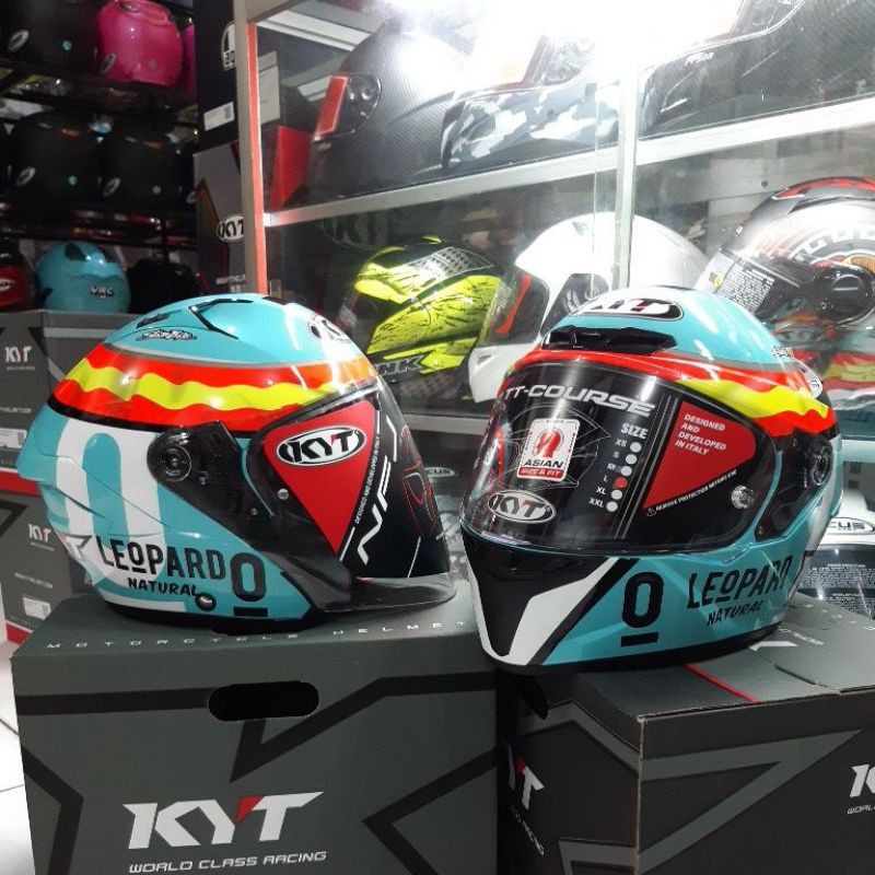 Jual kyt helm ttc leopard+kyt nfj motif leopard original.couple ...