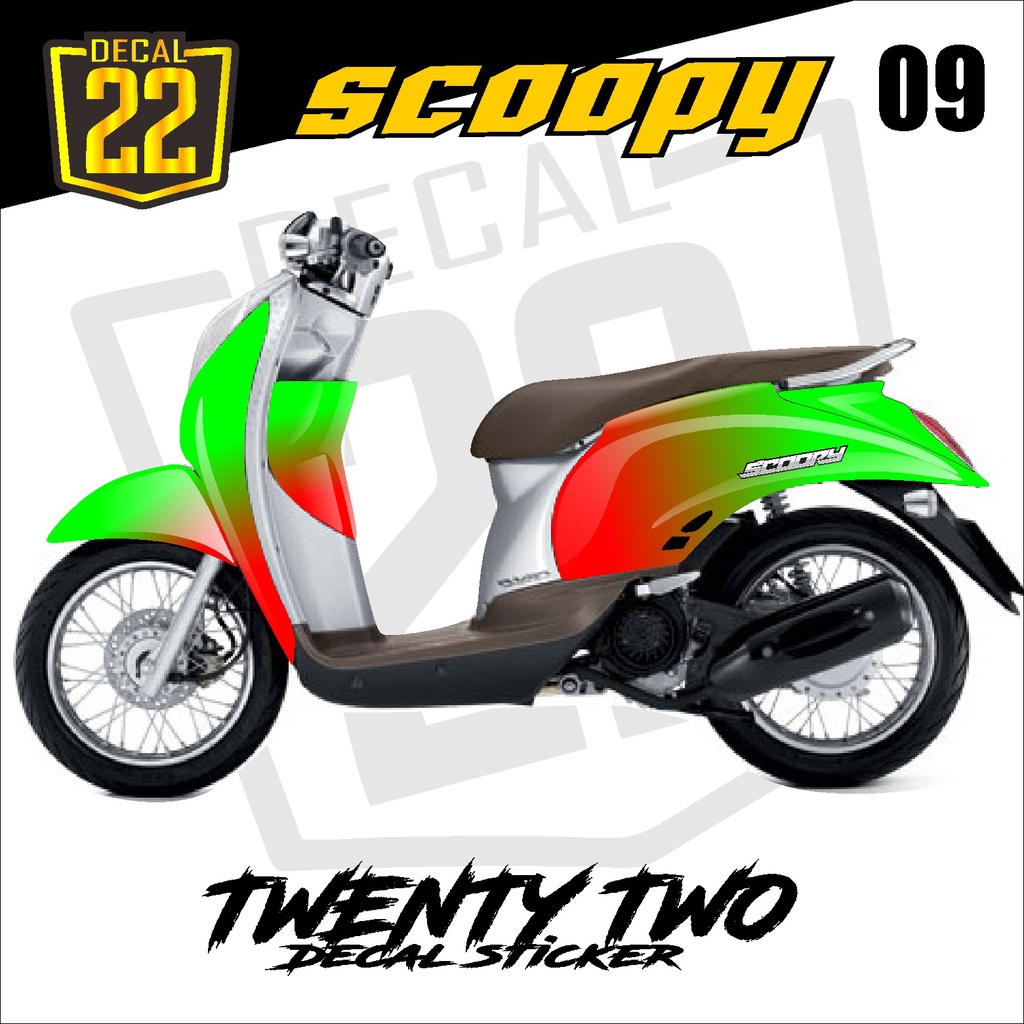 Jual Stiker Decal Honda Scoopy Karbu Decal Stiker Scoopy Karbu Polos