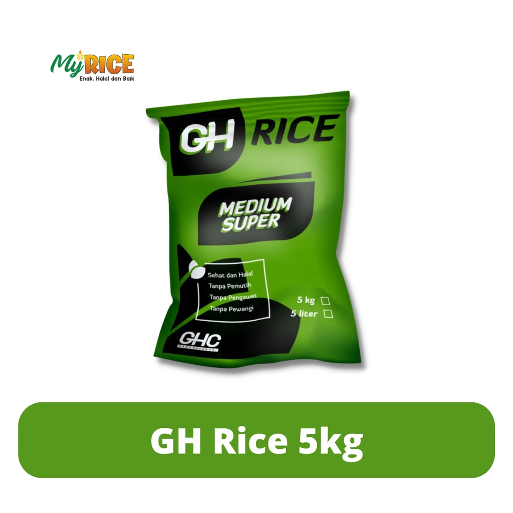 Jual Beras Putih GH Rice 5Kg | Shopee Indonesia