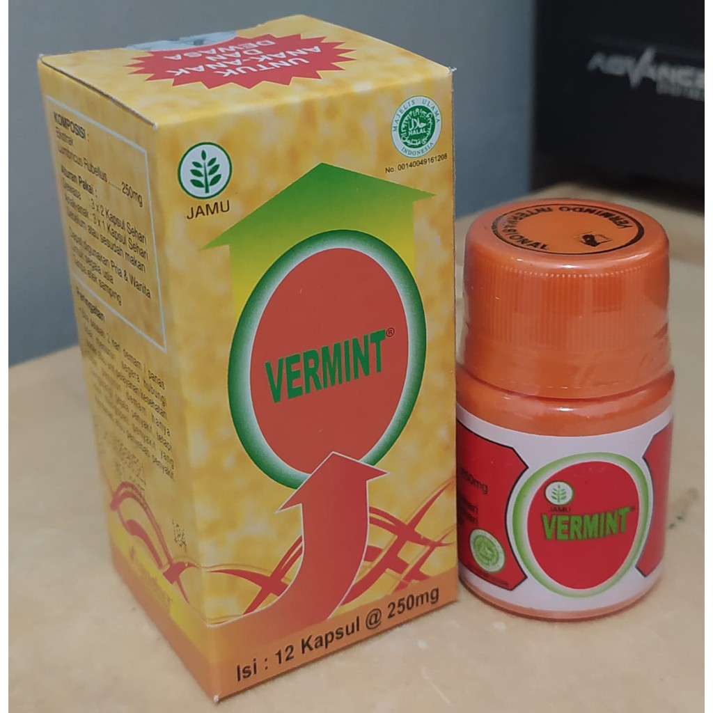 Jual Vermint Kapsul Vermin Obat Cacing Untuk Types Dan Demam Isi 12 Kapsul Shopee Indonesia 1381