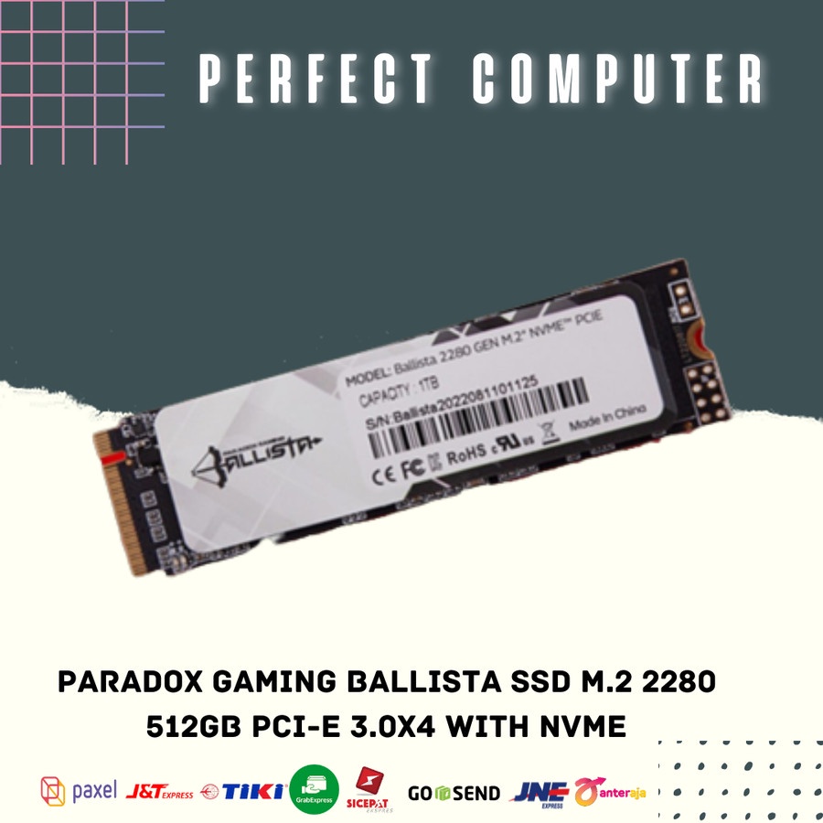 Jual Ssd Paradox Gaming Ballista Ssd M Gb Pci E X With