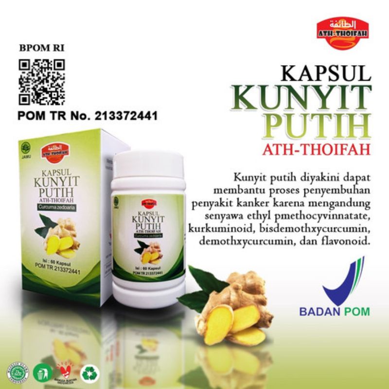 Jual Kapsul Kunyit Putih Ath Thoifah 60 Kapsul Shopee Indonesia 9821