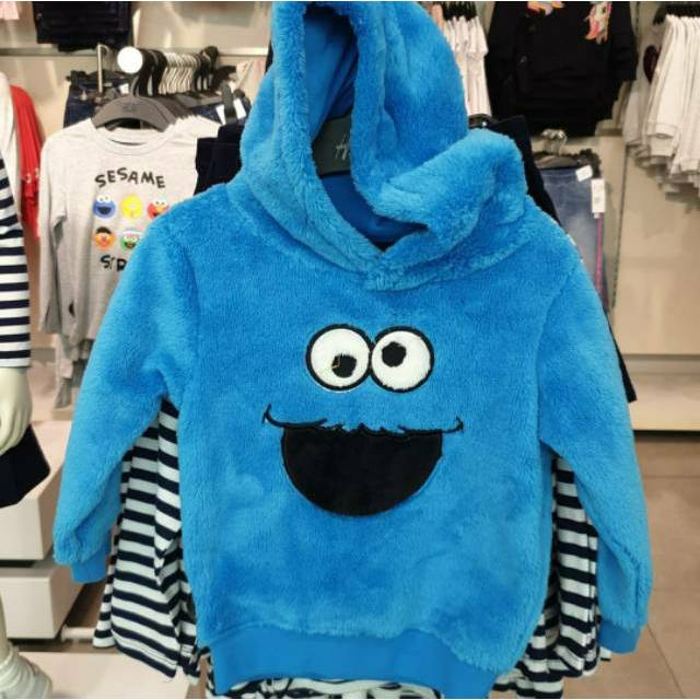 Cookie monster hoodie h&m hotsell