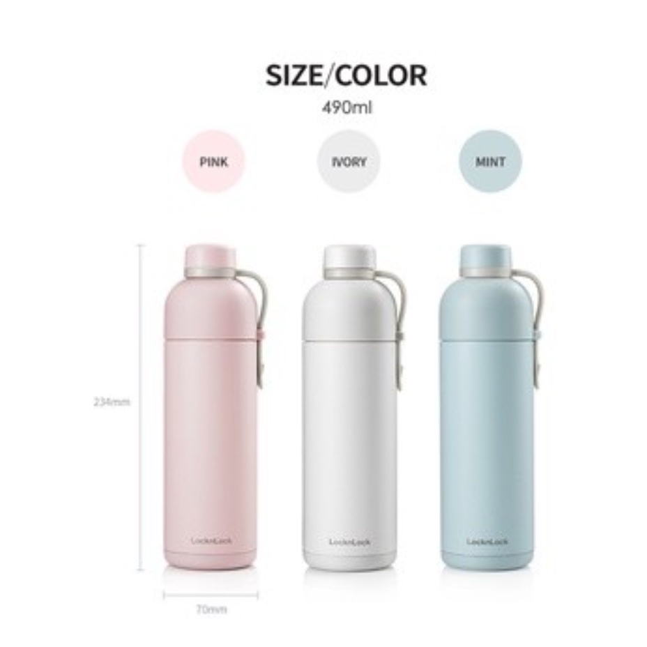 Jual Lock & Lock Exclusive Belt Bottle 490ml Tumbler Lock n Lock Termos ...