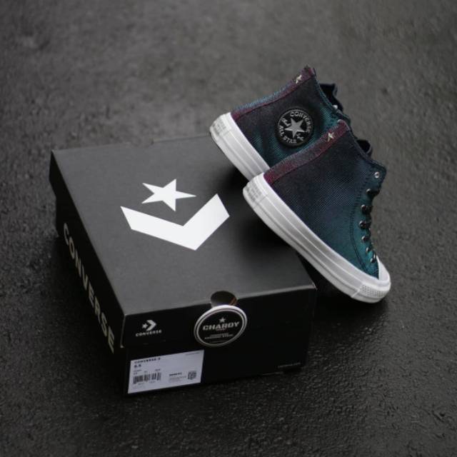 Sepatu Sneakers Wanita CONVERSE CT AS High Starware Laser Black Pink Original 564911C